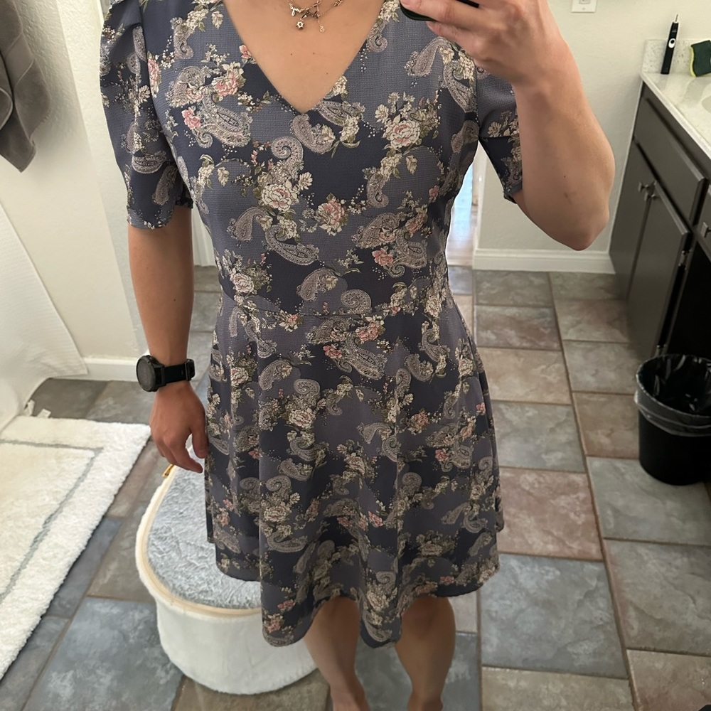 Floral V-Neck Dress